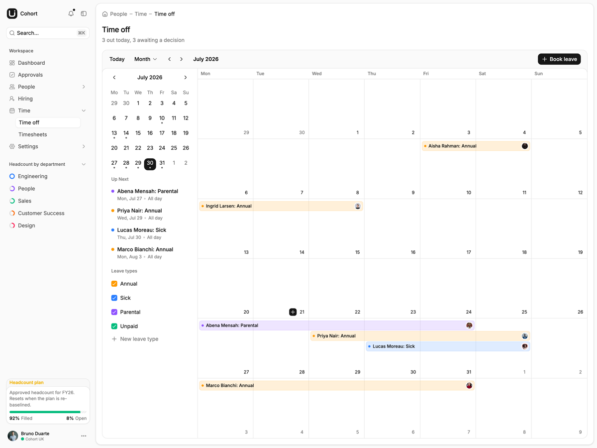 Cohort - Laravel HR and People Management Template