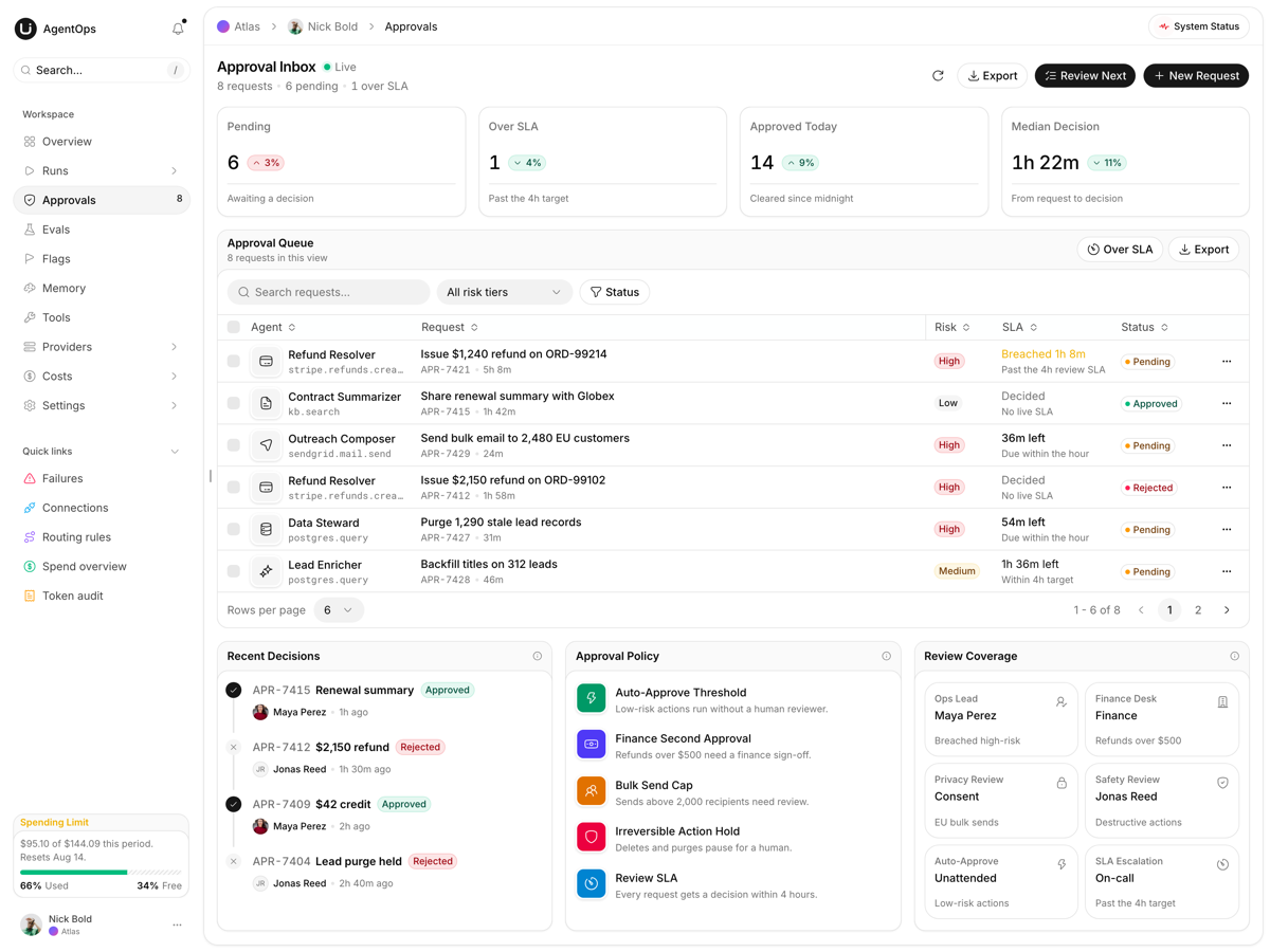 Flux - Next.js AI Agent Console Template