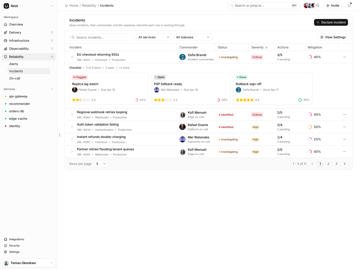 Lucent - TanStack Start DevOps Console Template