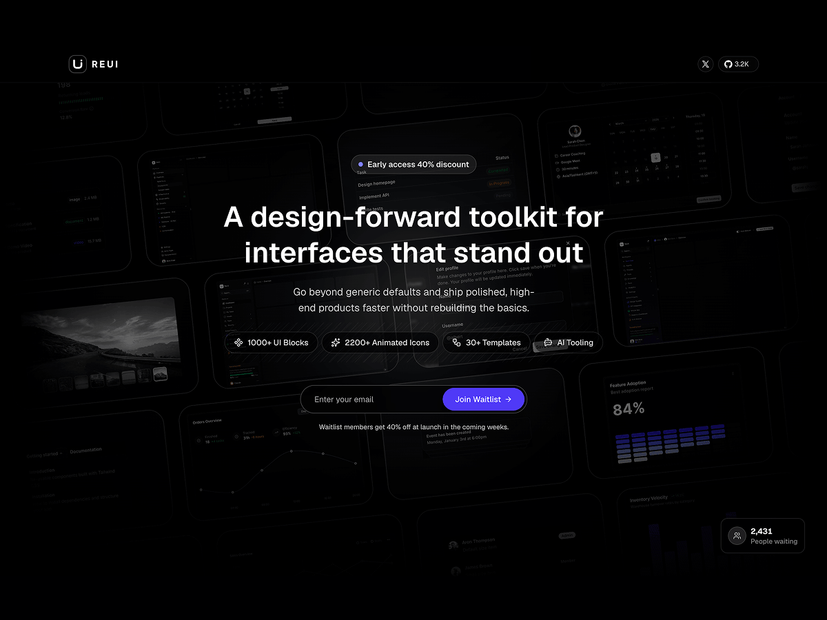 Overture - Next.js Waitlist Template