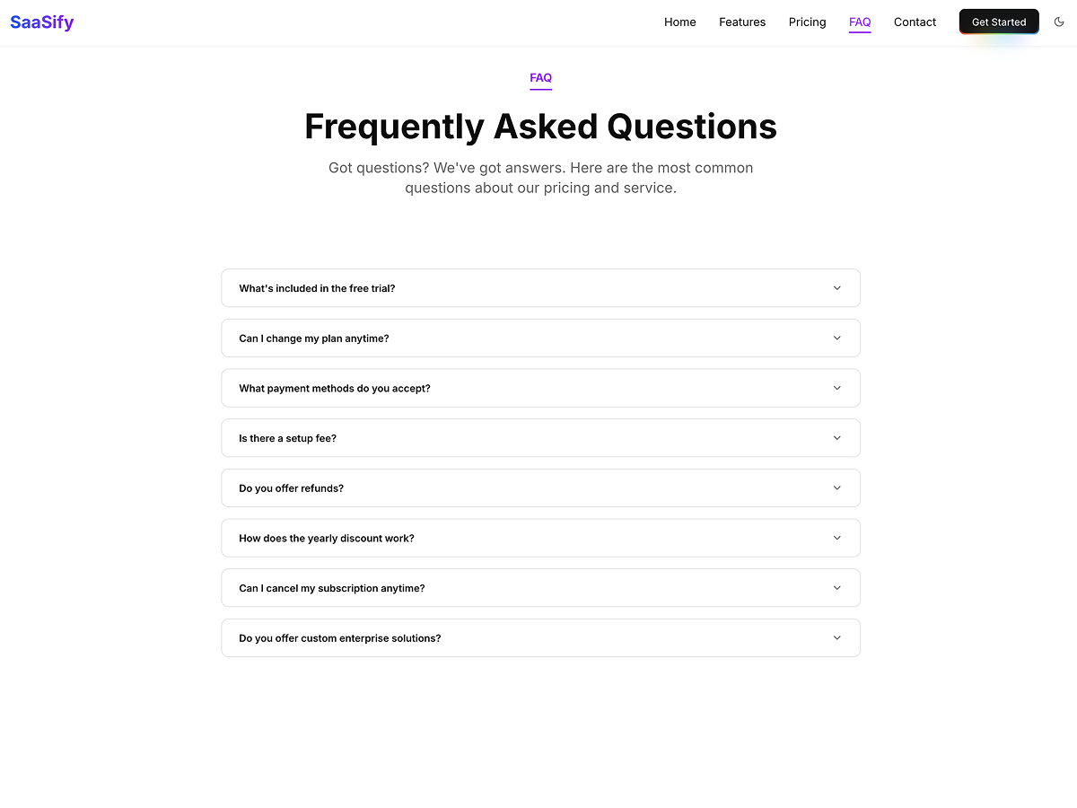SaaSify - Next.js Landing Template
