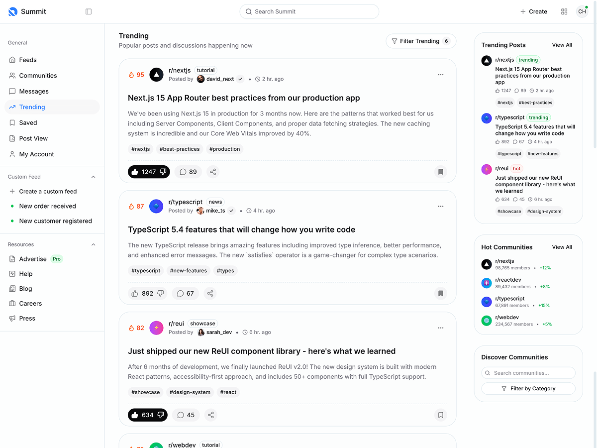 Summit - Next.js App Template